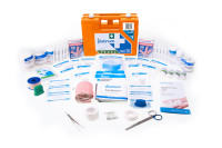 First Aid Kit 172pc Plastic Case & Wall Mount