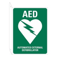 2 Way AED Sign