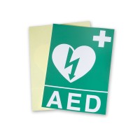 AED On Site Window Sticker